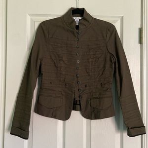 Diane von Furstenberg Olive Military Jacket